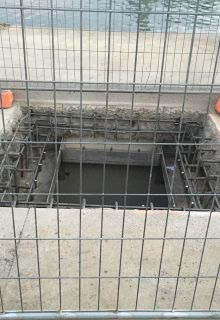 concrete with hole